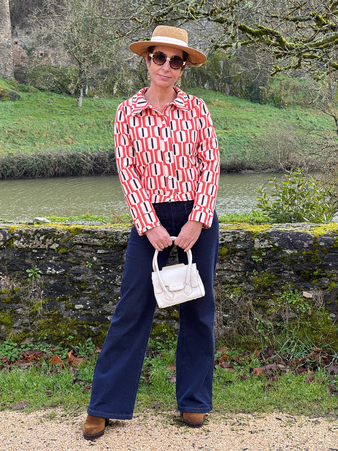 SEVENTIES Jacket #184 Orange Seahorse