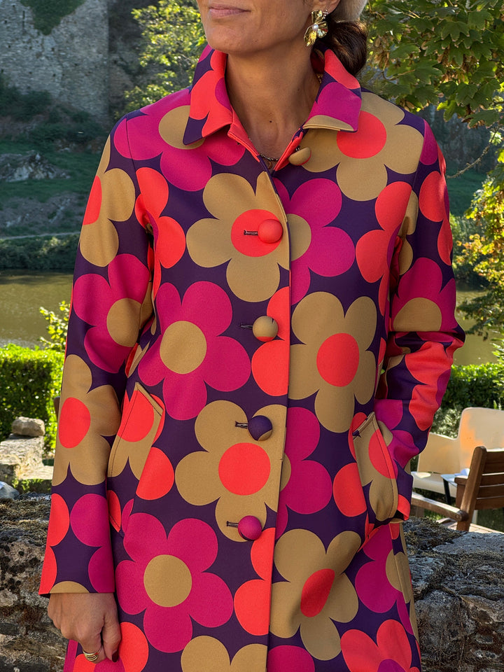 Caban Marguerite Seventies Hippocampe