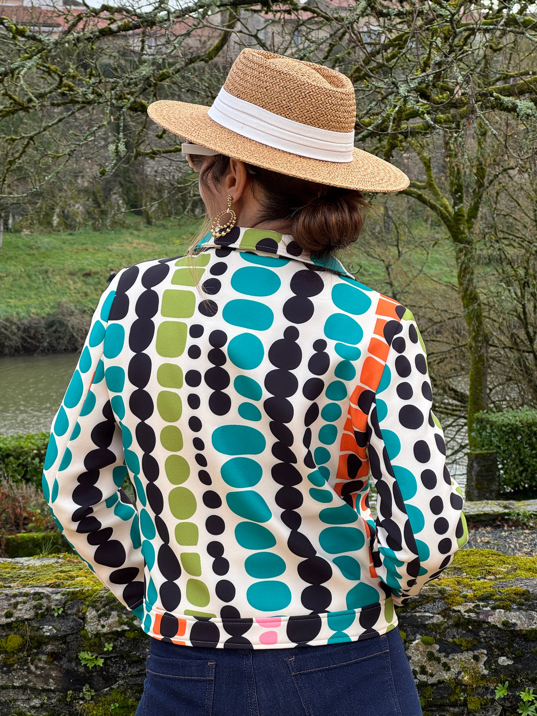 Veste SEVENTIES n°185 multicolore Hippocampe