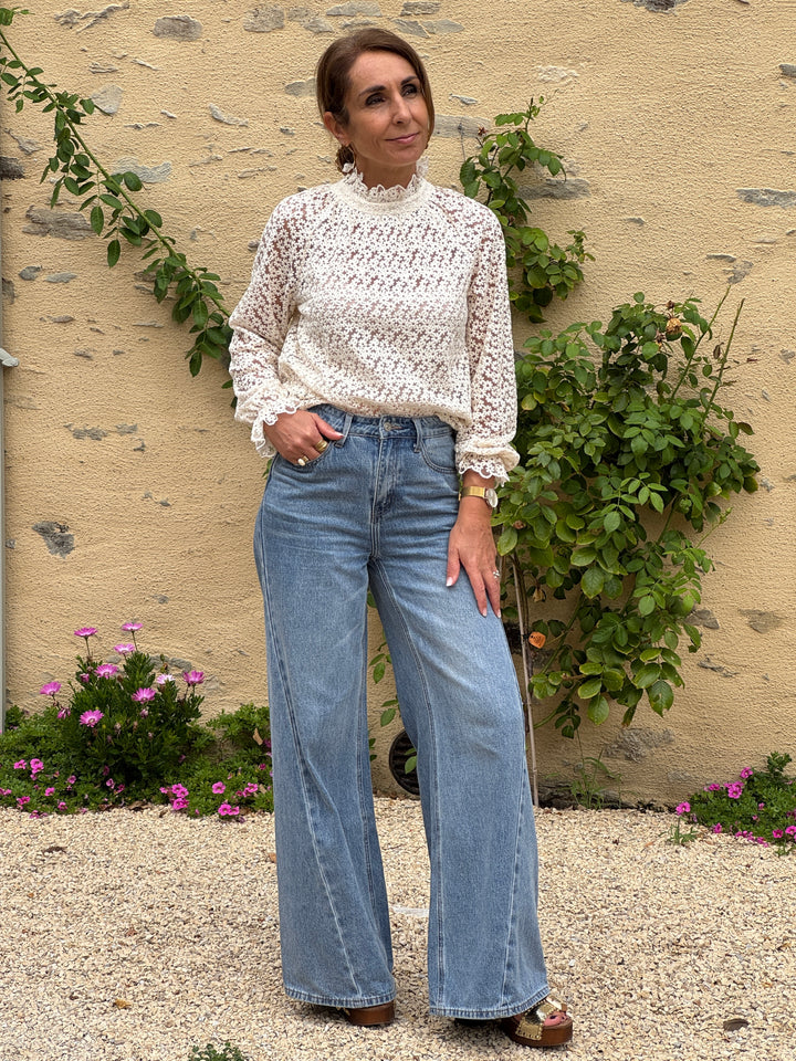 ENEA Beige Blouse In April 1986
