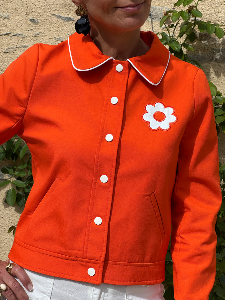 Blouson orange Miss Daisy Hippocampe