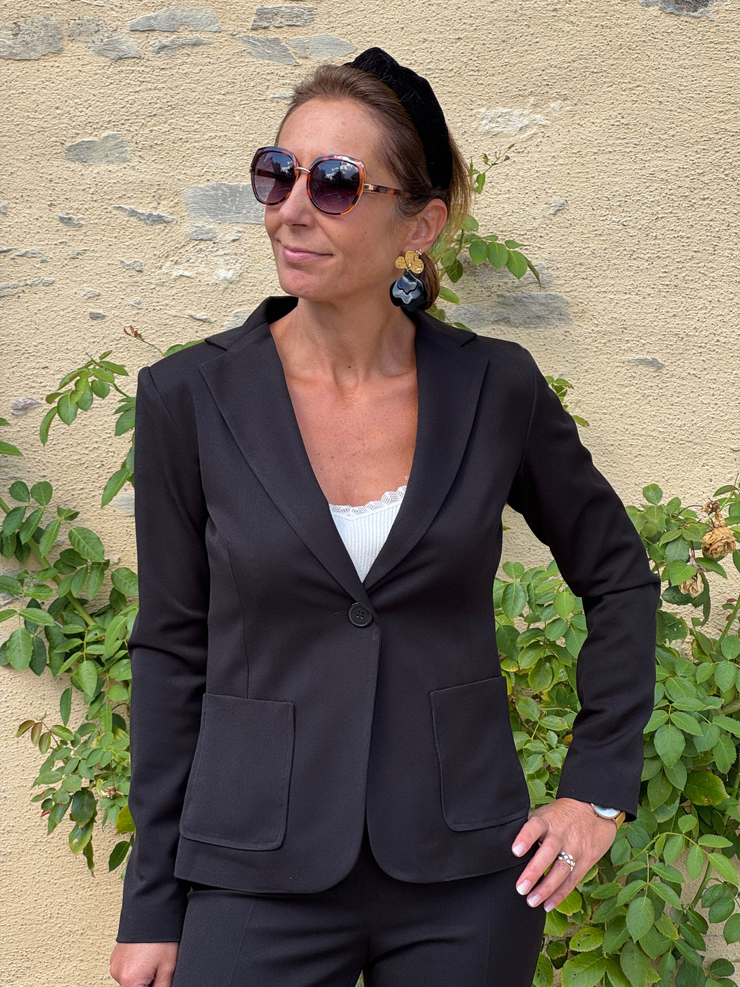 Veste noir KELLY Hippocampe