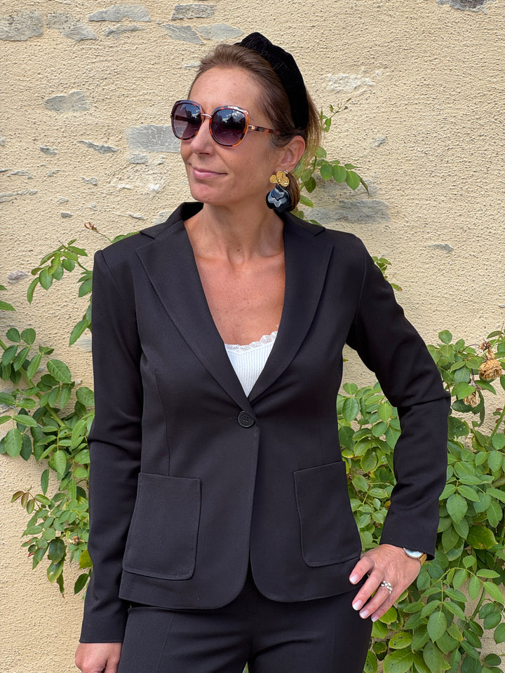 Veste noir KELLY Hippocampe