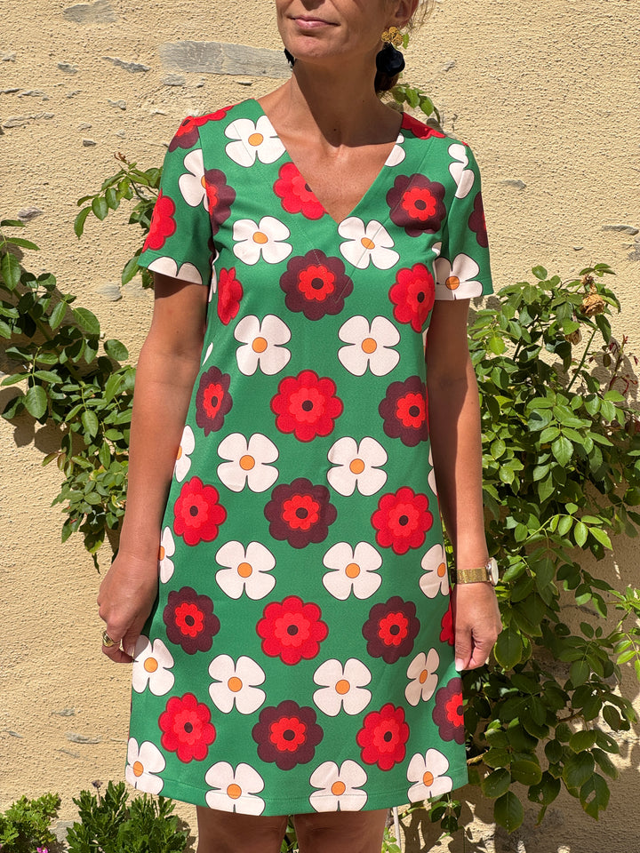 SEVENTIES Dress No. 121 Green Seahorse