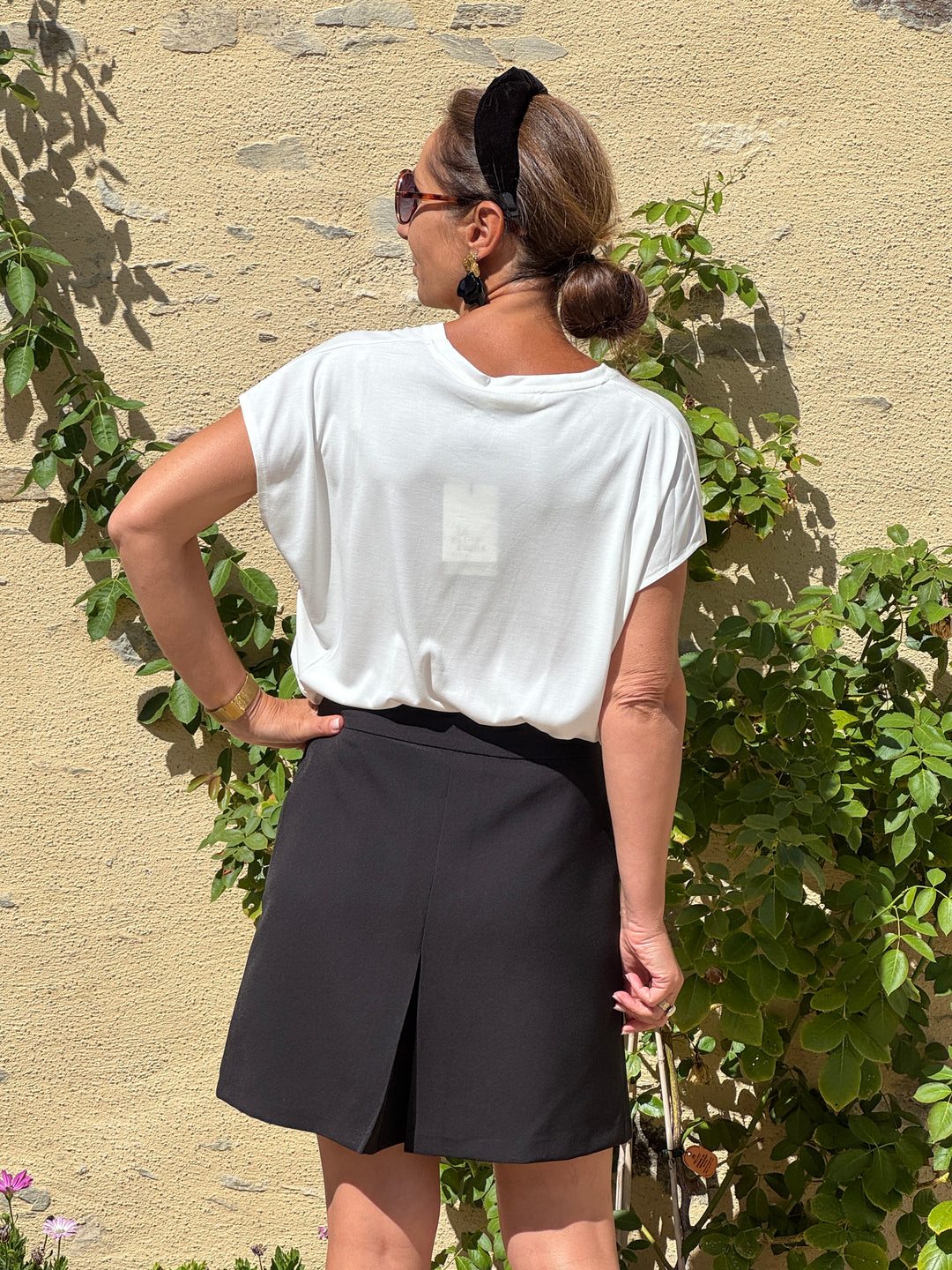 Jupe SEVENTIES MARY noire Hippocampe