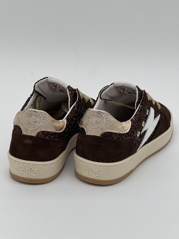 Basket paillettes chocolat blanc dorés DANY E200 A Semerdjian