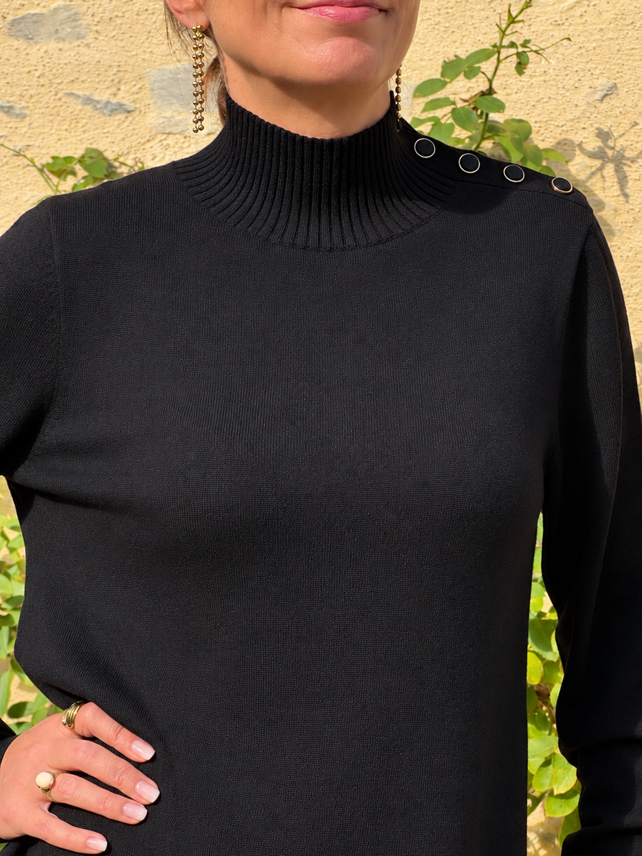 Robe pull noir MARCIA La Petite Étoile