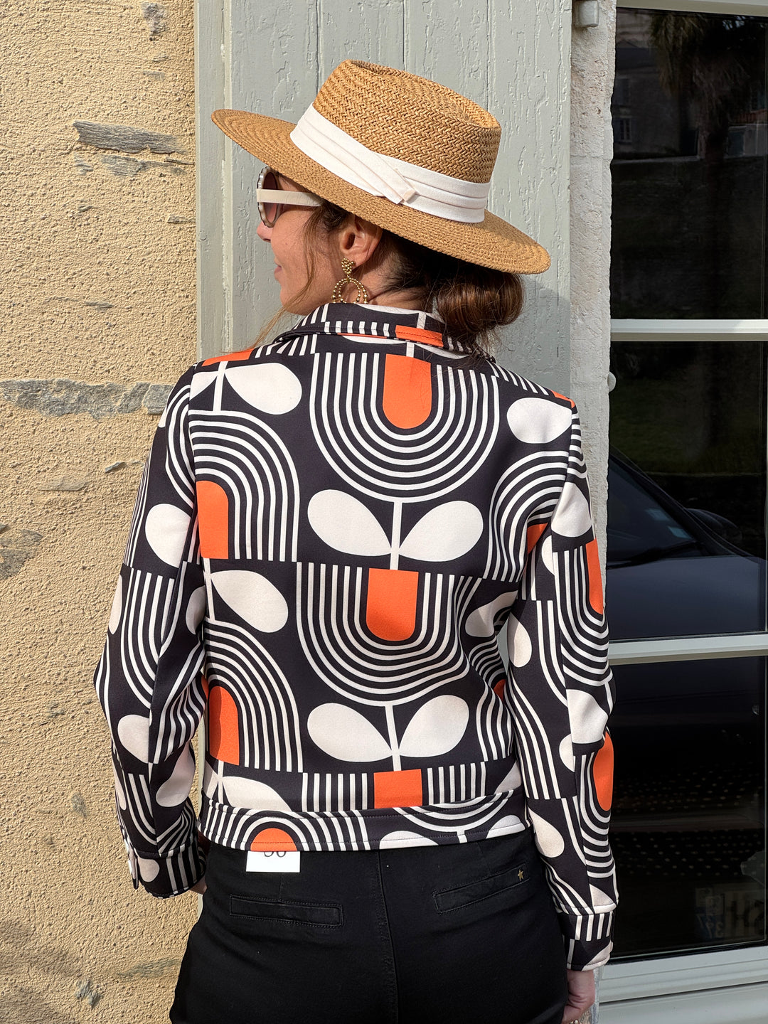 SEVENTIES Jacke Nr. 182 Oranges Seepferdchen