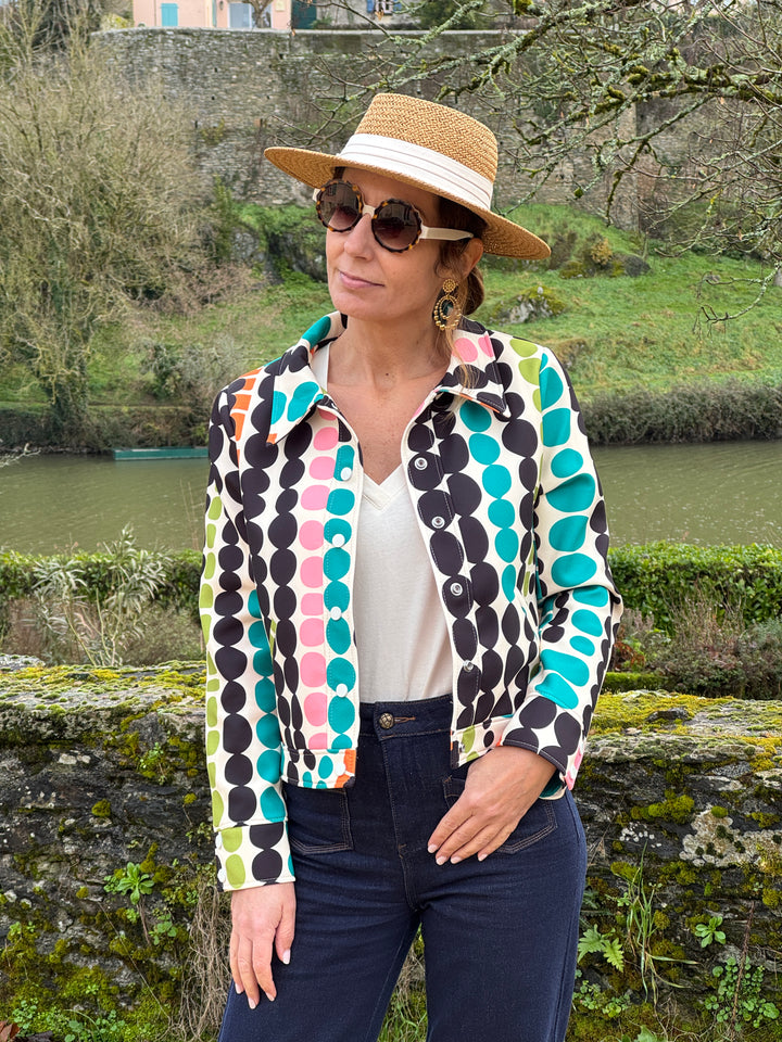 Veste SEVENTIES n°185 multicolore Hippocampe