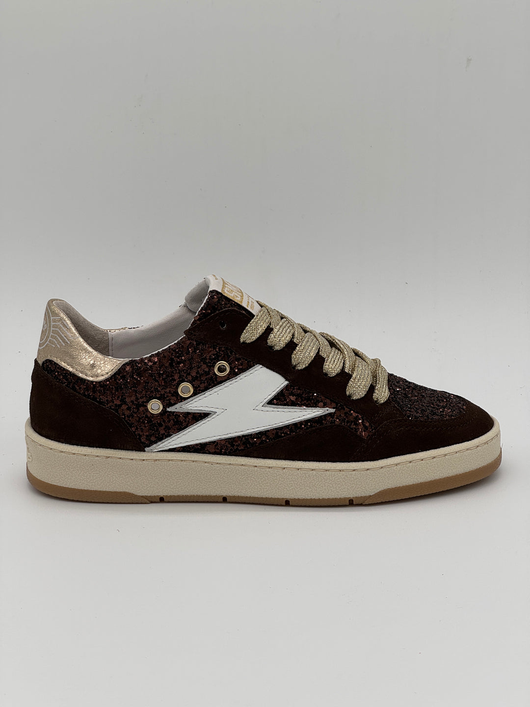 Basket paillettes chocolat blanc dorés DANY E200 A Semerdjian
