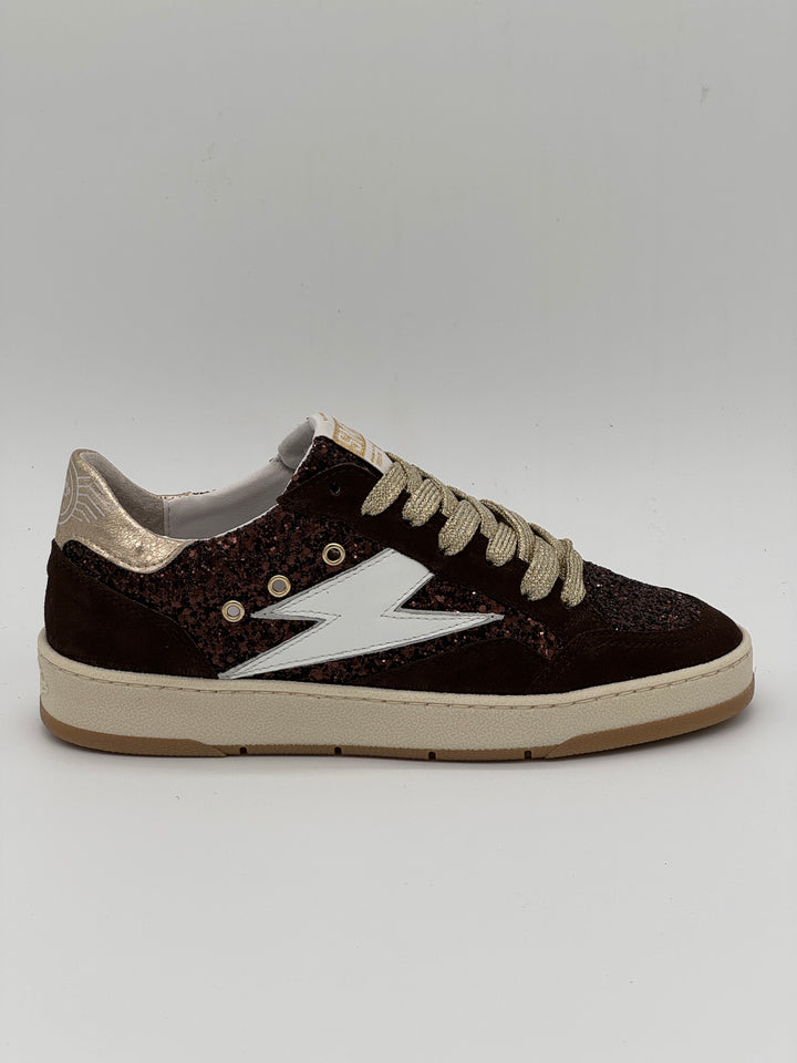 Basket paillettes chocolat blanc dorés DANY E200 A Semerdjian