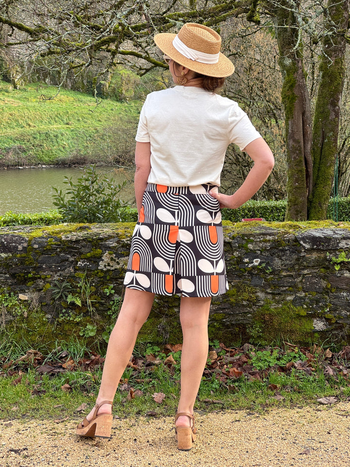 Jupe Seventies n°182 orange Hippocampe