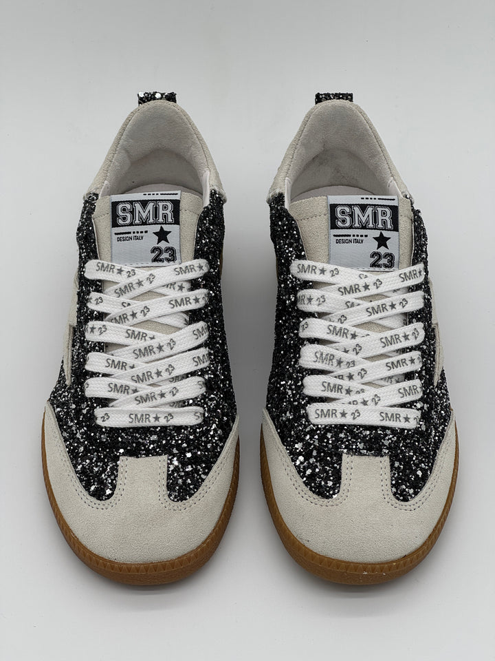 Basket gris noir pailleté KAYLA E342 Semerdjian