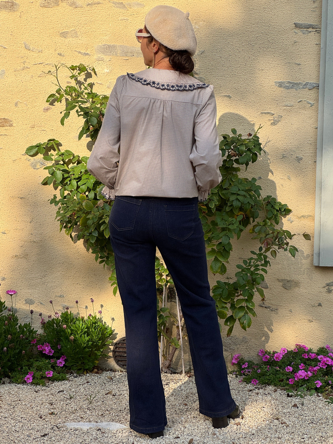 Chemise carreaux bleu, jaune et beige DAKOTA  In April 1986