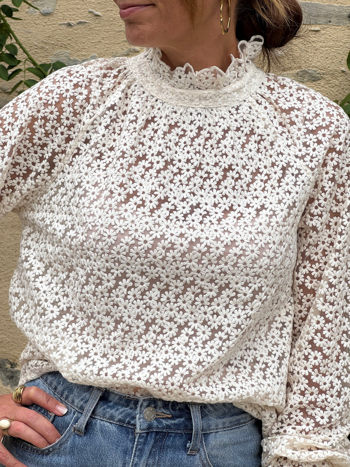 ENEA Beige Blouse In April 1986