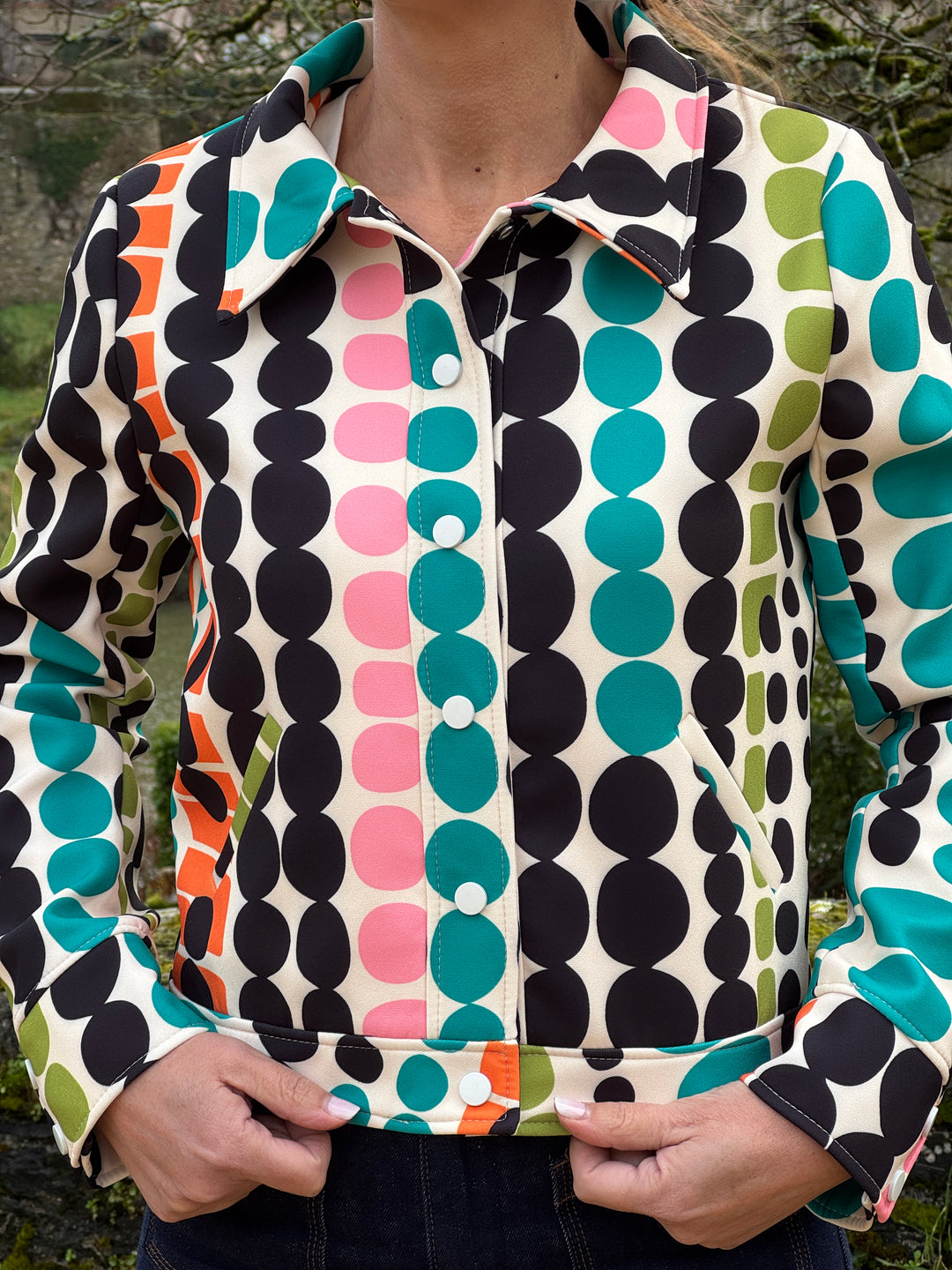 Veste SEVENTIES n°185 multicolore Hippocampe