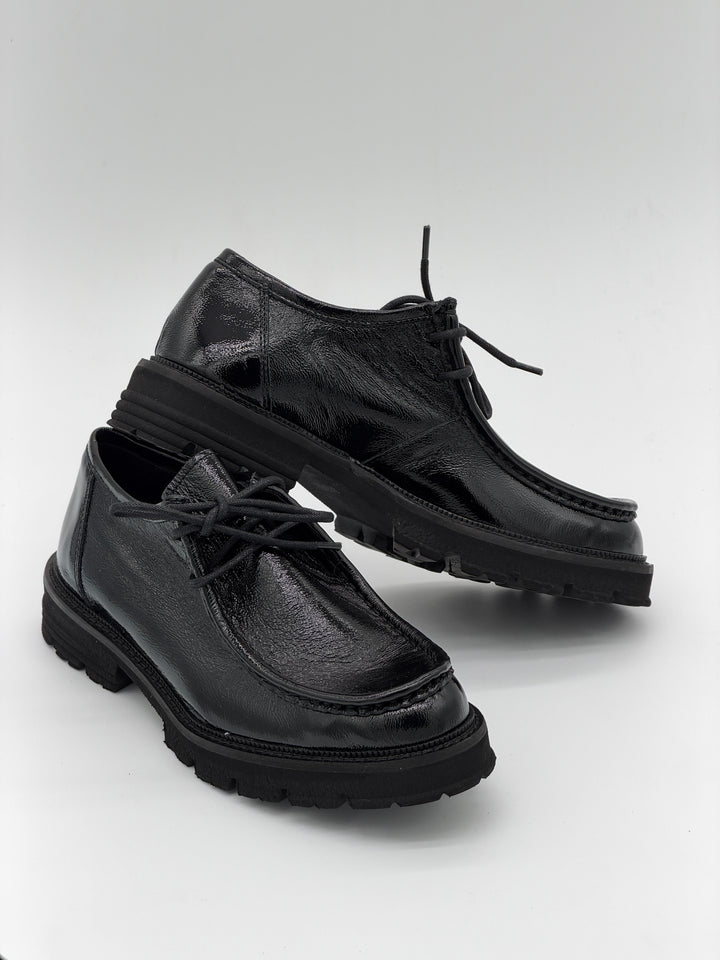 Mocassins noir cuir 213/100 Naplak Nero Semerdjian