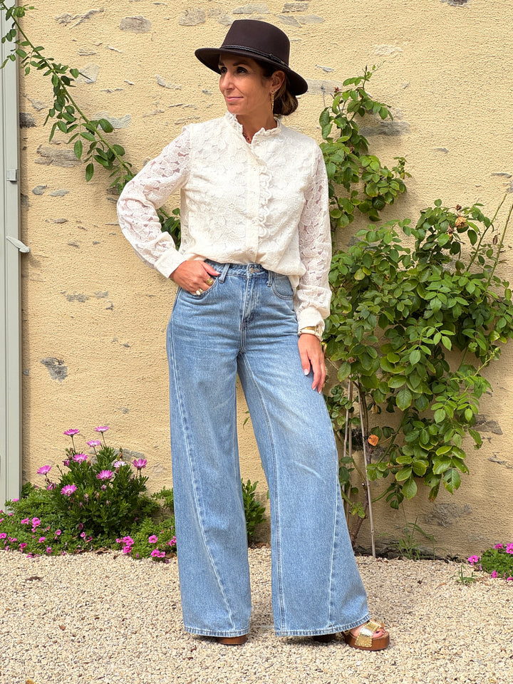 Chemise BERTRAN beige In April 1986