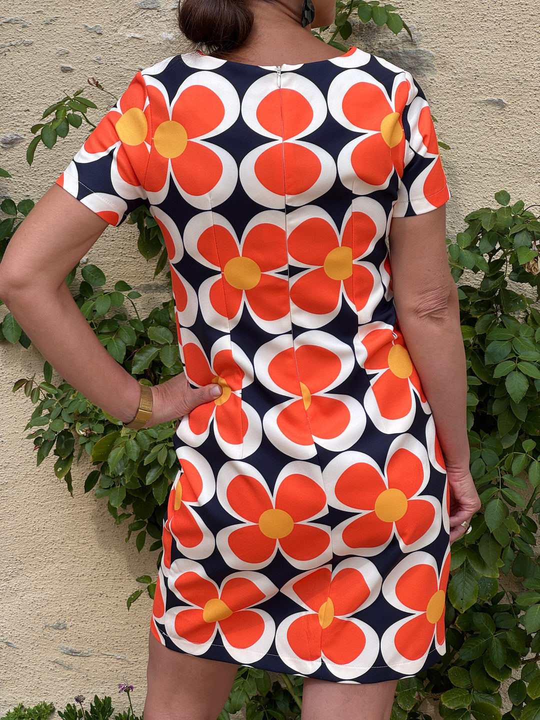 Robe SEVENTIES n°107 marine Hippocampe