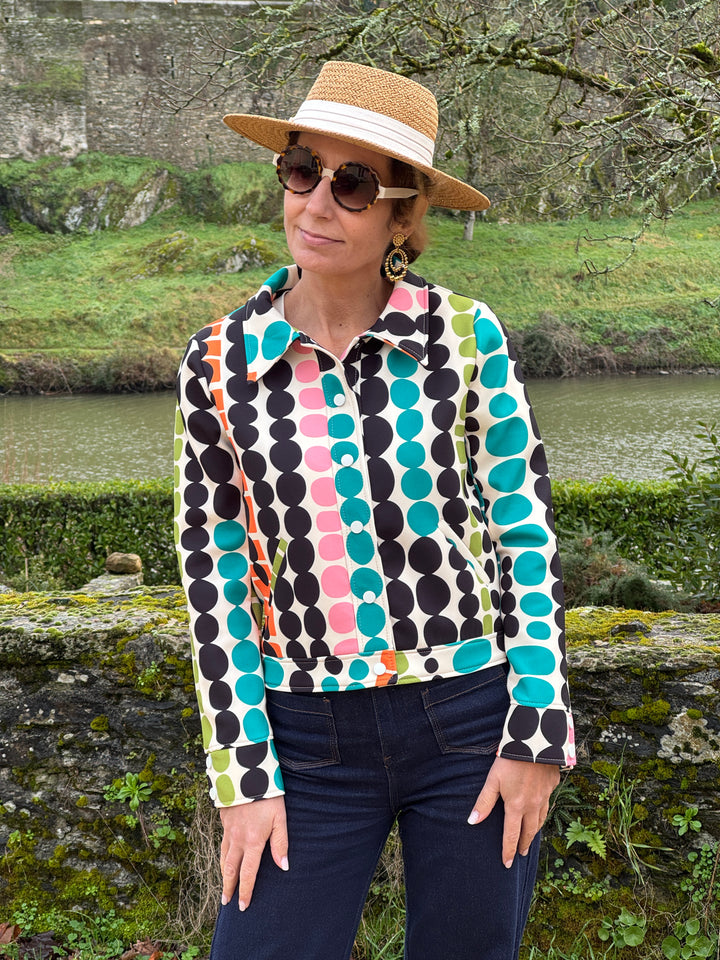 Veste SEVENTIES n°185 multicolore Hippocampe
