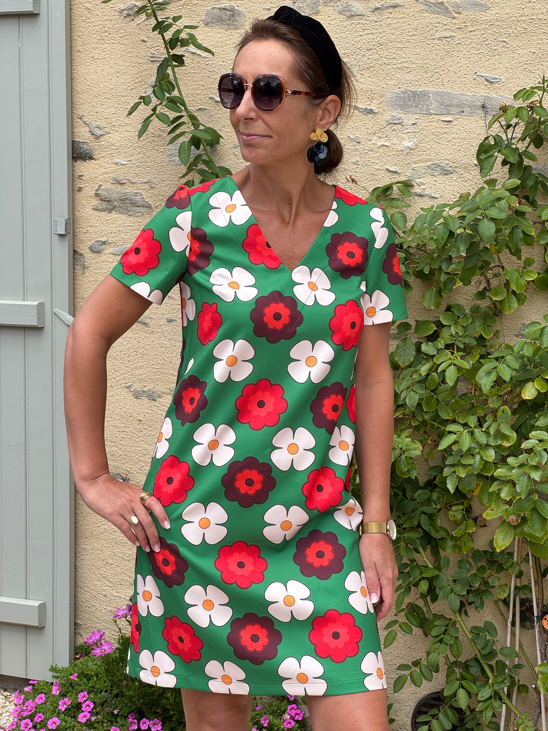 SEVENTIES Dress No. 121 Green Seahorse