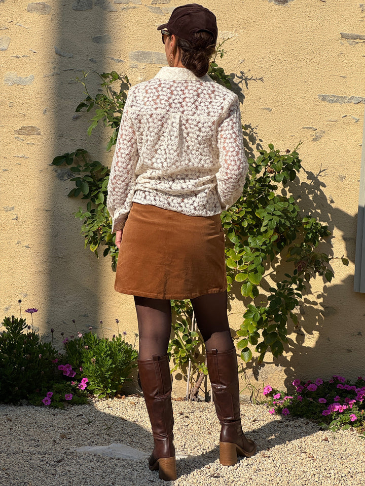 Jupe camel velours JADA La Petite Étoile