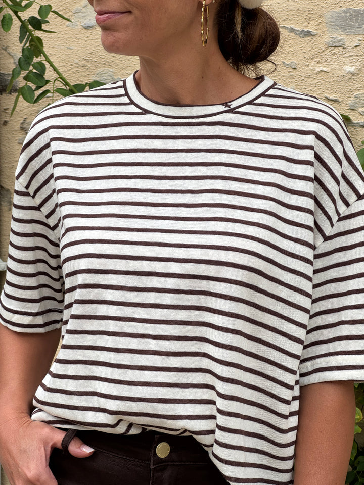 Tee-shirt TAIS écru marron La Petite Étoile
