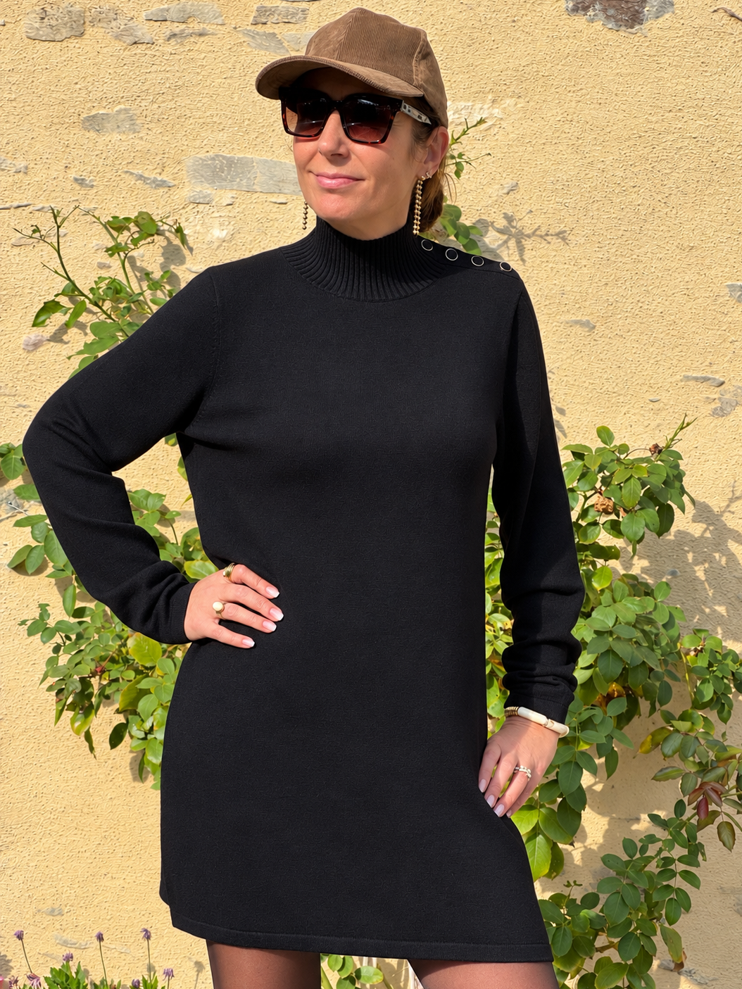 Robe pull noir MARCIA La Petite Étoile