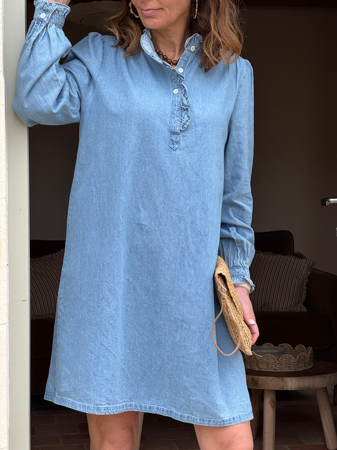 Robe manche longue en jean stone RAITY La Petite Etoile