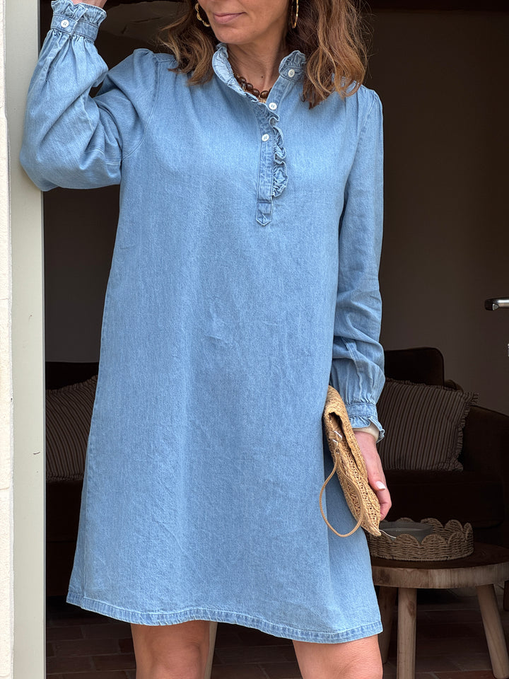 Robe manche longue en jean stone RAITY La Petite Etoile