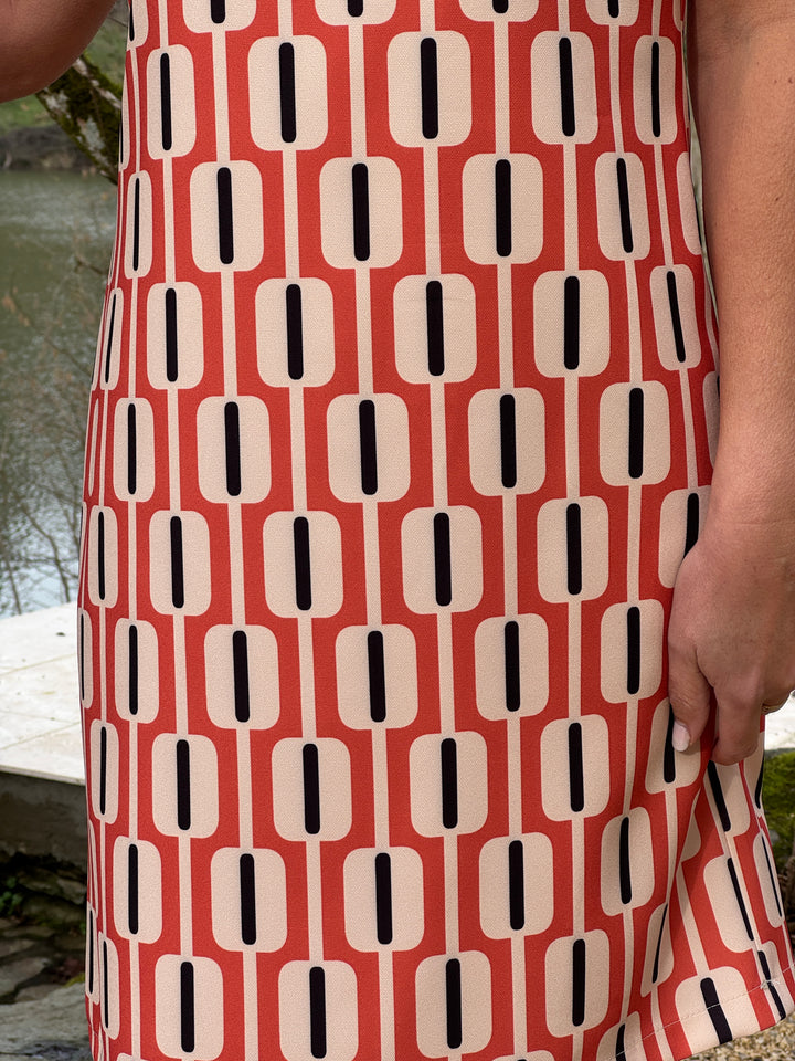 Robe SEVENTIES n°184 orange Hippocampe