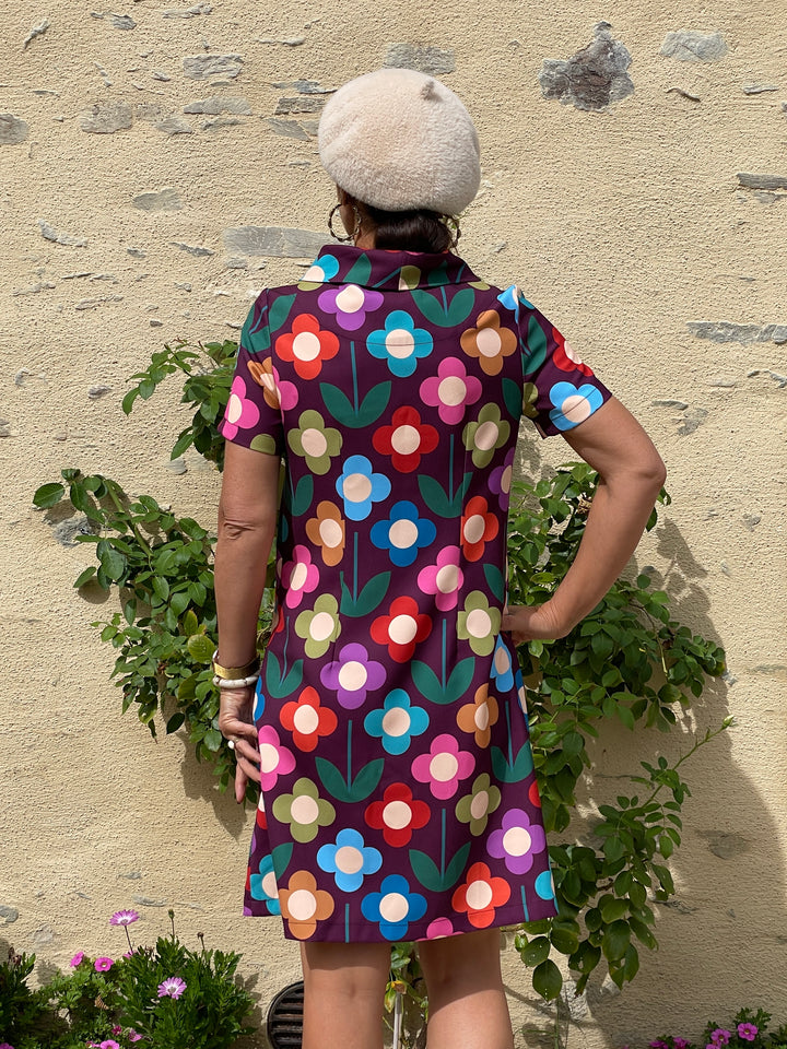 Robe multico SEVENTIES N°189 Hippocampe