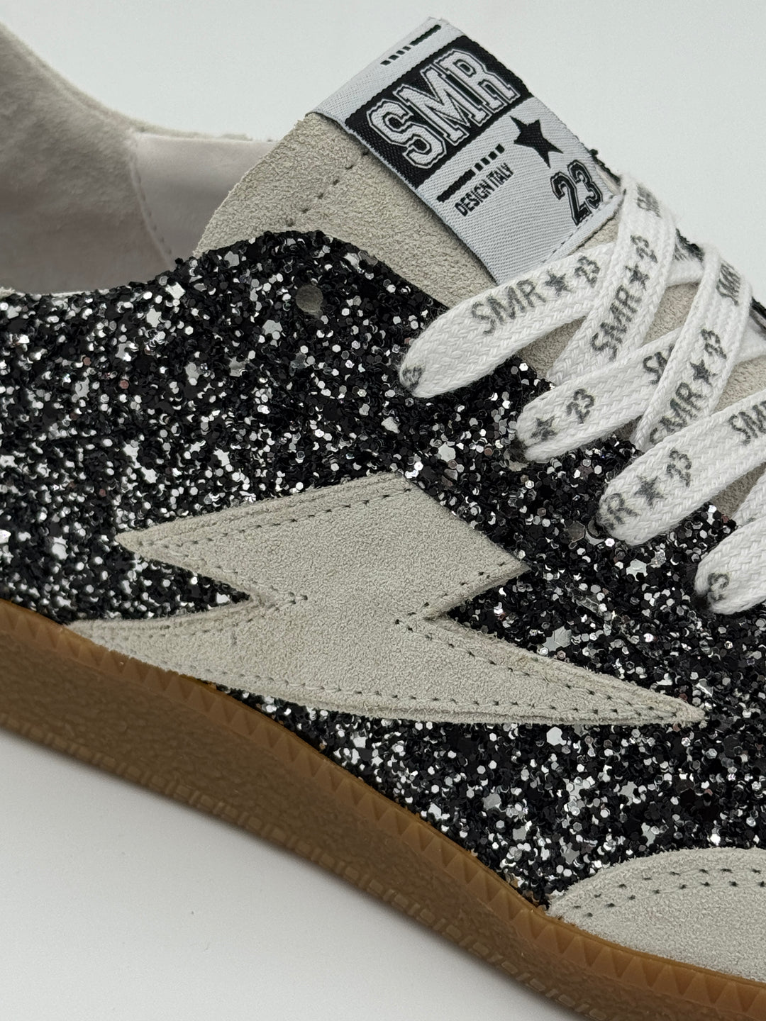 Basket gris noir pailleté KAYLA E342 Semerdjian