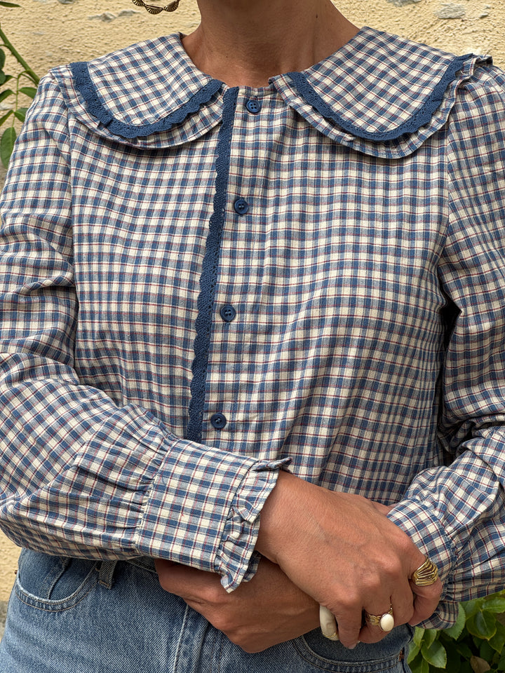 Chemise MARCEAU bleu In April 1986