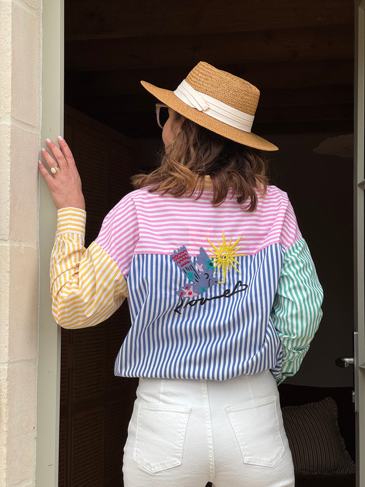 Chemise rayures tennis multico CAROLINA La Petite Étoile