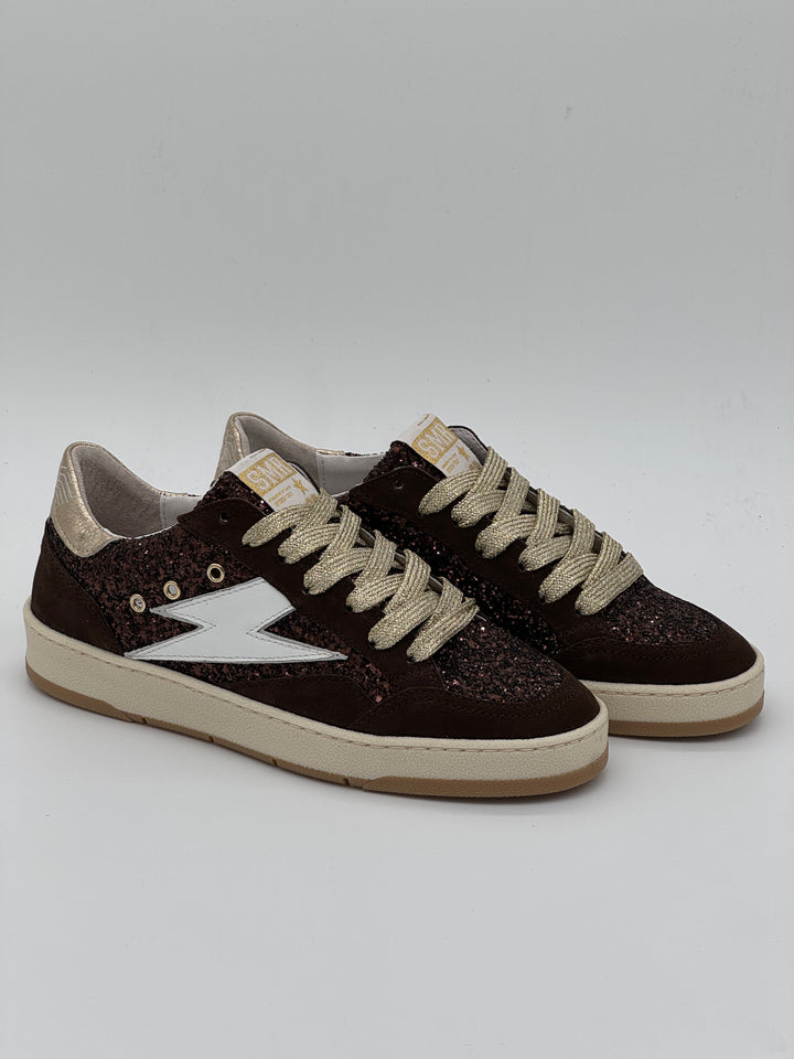 Basket paillettes chocolat blanc dorés DANY E200 A Semerdjian