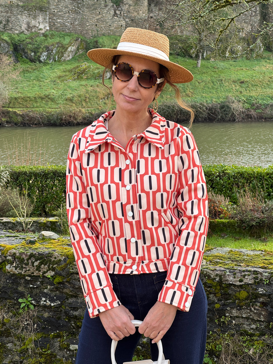 SEVENTIES Jacket #184 Orange Seahorse