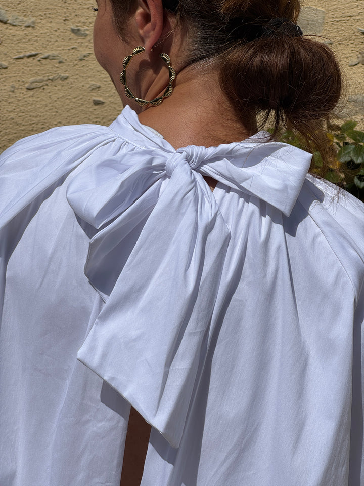 Top blanc dos ouvert ESMA