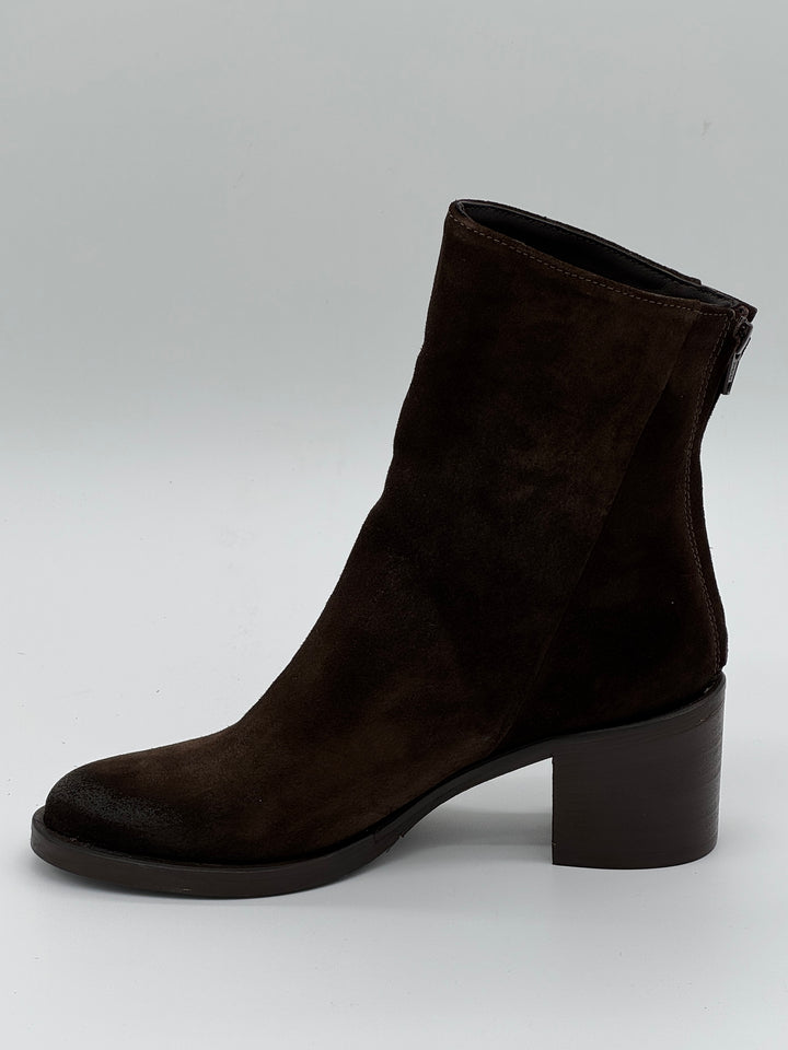 Boots chocolat croûte de cuir Cocci /02 Semerdjian