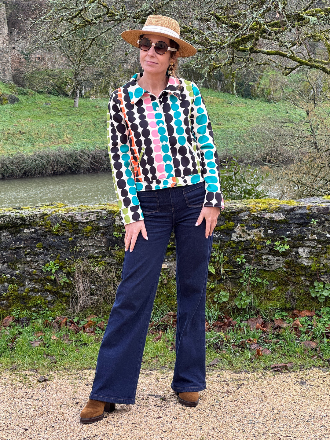 Veste SEVENTIES n°185 multicolore Hippocampe