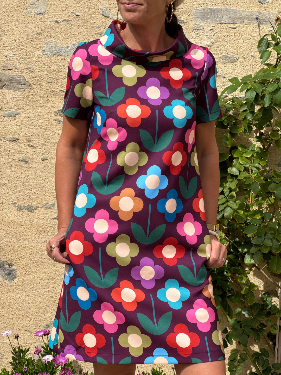 Robe multico SEVENTIES N°189 Hippocampe