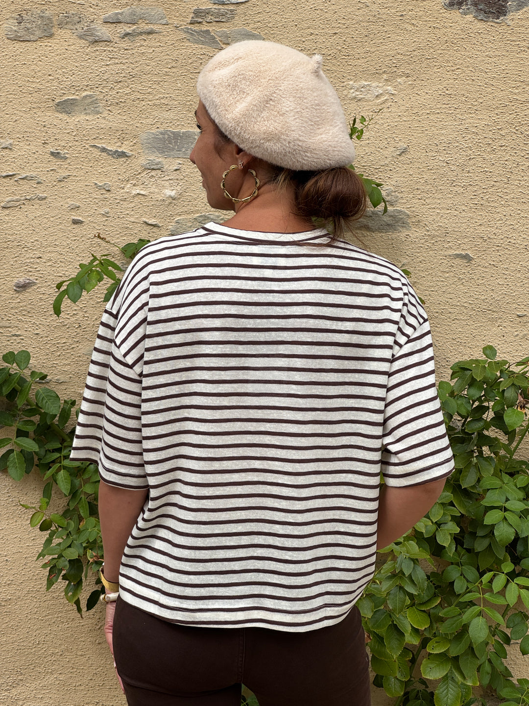 Tee-shirt TAIS écru marron La Petite Étoile