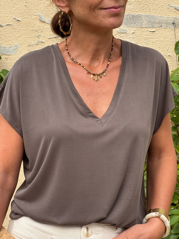 Tee-shirt MARCELINA kaki La Petite Étoile