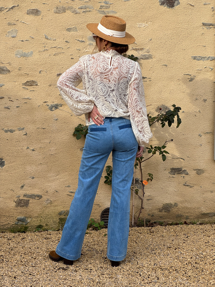 Jean stone poches brut SONNYA La Petite Étoile