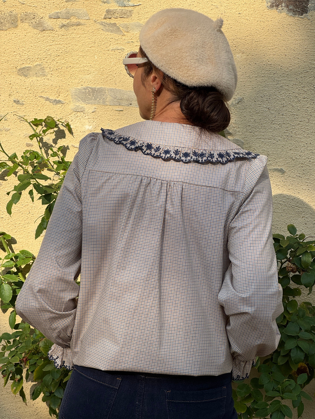 Chemise carreaux bleu, jaune et beige DAKOTA  In April 1986