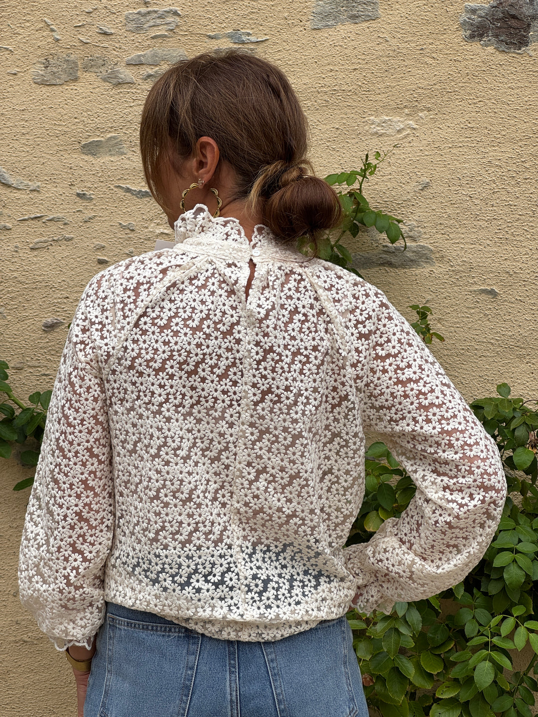 ENEA Beige Blouse In April 1986