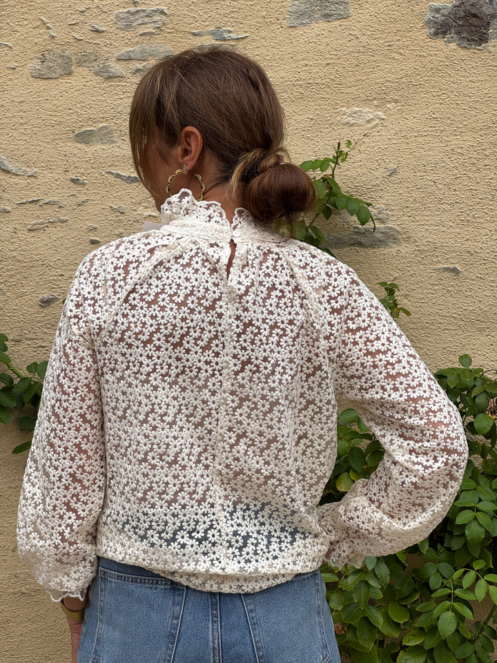 ENEA Beige Blouse In April 1986