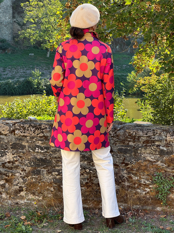 Caban Marguerite Seventies Hippocampe