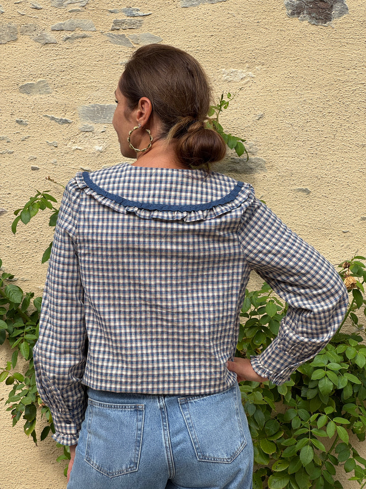 Chemise MARCEAU bleu In April 1986
