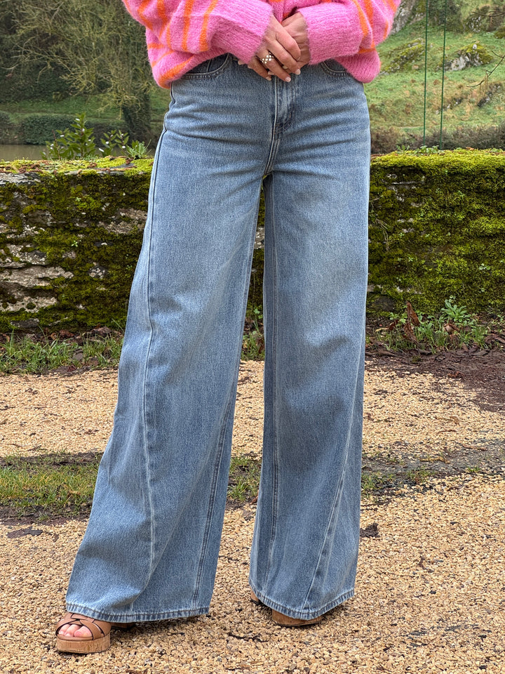 Jean denim clair palazzo BARNES Oraije